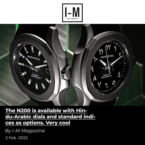 The N200 is available with Hindu-Arabic dials and standard indices as options - IM Magazine